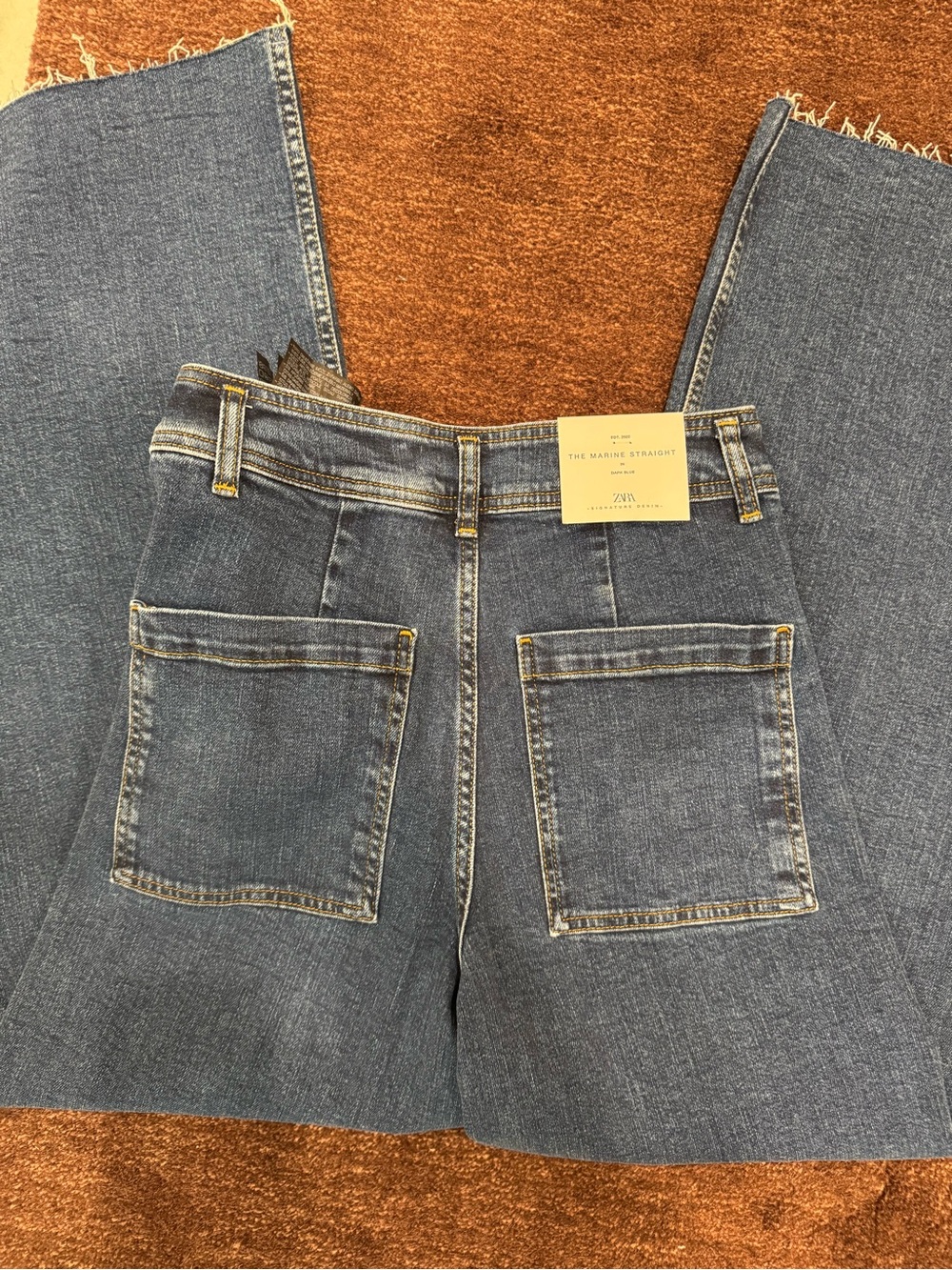 NWT Zara The Marine Straight Jeans - Picture 4 of 4